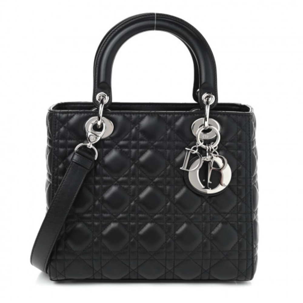 Authentic Excellent Condition Lady Dior Bag Medium